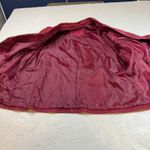 LAL Live A Little Suede Button Front Blazer Jacket‎ Burgundy Women's Red Size XL Photo 5