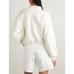 Citizens of Humanity Remi Cotton-Blend Jersey Sweatshirt in White Size Large Photo 1