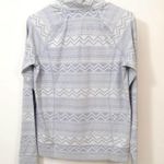 PINK - Victoria's Secret PINK Zig Zag Print Zip Mock Neck Sweater Photo 1