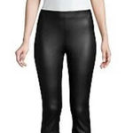 Theory  Faux Leather Irving‎ Legging in Black Size US XS Photo 0