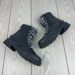 Sorel  Women's Lennox Leather Lace-Up STKD WP Boots US8.5 Black / Sea Salt $190 Photo 3