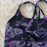 Lululemon  Energy Bra Medium Support, B–D Cup Purple Floral Shift Multi Photo 4