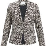Erdem Iris Leopard Jacquard Single Breasted Blazer Size 10 NWT Photo 10