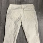 The Limited  Cream Crocheted Front Skinny Ankle Jeans Size 2 Photo 6