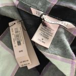 Victoria's Secret Victoria’s Secret Short Sleeve Black & White Plaid Pajama Shirt Medium NEW Photo 3