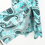 Womens Boho Gypsy‎ Hippie Artsy Silk Blend Paisley Wide Leg Palazzo Pants OS Blue Size undefined Photo 3