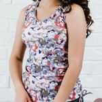 Ella Mae Modli Maya Modest Swim Tankini Top Size Small Blue Photo 0