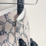 American Eagle Outfitters Gray Midi A-Line Skirt Snake Print Size Large Photo 4