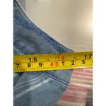 Anthropologie Striped Wide Leg Jumpsuit Tie Front Sleeveless Blue Boho Chic Photo 4