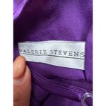 Valerie Stevens  Purple Satin Slip Dress Embroidered Hearts Vintage Hong Kong S Photo 4
