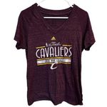 Adidas 2015 Basketball Cleveland Cavaliers Finals Wine Purple Gold Shirt XL Photo 0