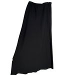 Leslie Fay Vintage‎ 90s  2 Piece Long Skirt Set Size 16 Floral Black Short Sleeve Photo 2