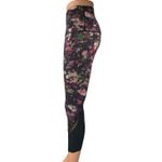Lululemon Multicolor Floral Tie Dye Skinny Mid Rise Athletic Leggings Pants Sz 4 Photo 1