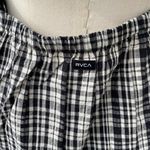 RVCA Gingham Cottagecore Midi Dress M NWT 100%‎ Cotton Tie Photo 5