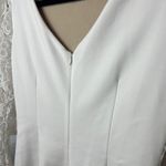 Tahari NWT Ivory White Floral Lace 3/4 Sleeve Dress SZ 6 Bridal Shower Night Out Photo 5