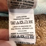 LL Bean Rugby Henley Hoodie Womens SP Pullover Sweatshirt Turquoise 100% Cotton Green Size undefined Photo 11