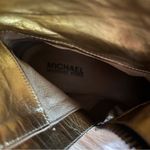 Michael Kors Dark Brown TALL BOOTS w/Gold Button Detail & Full Zip Size 7 Photo 7