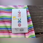 Target  Pride Women's Asymmetrical Rainbow Striped Pull On Casual Mini Skirt|Sz:M Photo 9