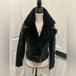 True Religion  WOMENS SHEARLING BIKER JACKET Photo 3