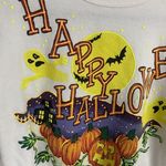 Vintage Halloween Wetpaint Graphic Sweatshirt Orange Size L Photo 1