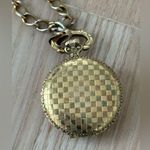 Wittnauer Pocket Watch Super Rare Mechanical Gold Dial Checkered Case Works Photo 0