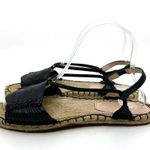Avec Les Filles  Genevie Slingback Espadrille Sandal Black 6.5 US Photo 1