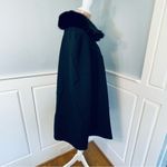 Loft NEW Ann Taylor Wool Blend Black Cape Jacket Size Medium NWT Photo 2
