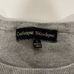 Catherine Malandrino  Gray Long Sleeve Crewneck Sweater‎ Size L Photo 4