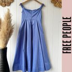 Free People dress midi or max off-the-shoulder pleated party event Photo 3