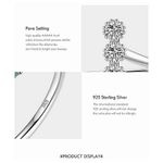 Boutique NEW Women's‎ Bezel Set Simulated Diamond Platinum-Plated S925 Band Ring, 6 Photo 4