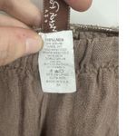 Match Point 100% Linen USA Made Wide Leg Pant Women M Brown Lagenlook Minimalist Size M Photo 3