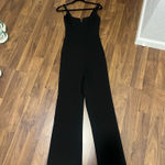 Likely  Constance square neck wide leg flare black tank top jumpsuit 0 . Photo 10