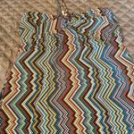 Elan  strapless unlined maxi dress elastic shirred back ties around neck Large Photo 0