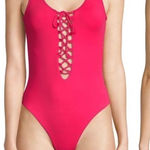 ONIA  Bridget One-Piece‎ Swimsuit Geranium Medium Photo 0