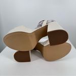 Steve Madden Jolie Platform Ankle Strap Heeled Sandals in Bone Patent size 10 Photo 8