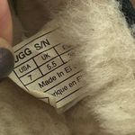 UGG  Ansley black suede fur slippers slides slip on shoes sneakers women's 7 Photo 2