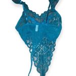 Victoria's Secret Vintage 1980s Gold Label  Green Lace Teddy Photo 3