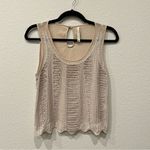 Paper Crane  Bohemian Roaring 20s Glam Neutral Beaded Tank Size XS Dainty Photo 1