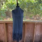 Lucky Brand Women's Grey Fringe Trim Long Scarf. NEW Photo 2