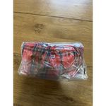 Old Navy  Women‎ Size Medium Tunic Shirt Red Flannel Button Down Shirt Cotton Photo 9