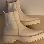 Sam Edelman women ivory leather platform waterproof Chelsea Laguna boots size 10 Photo 5