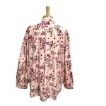 NWT J Crew Floral Puff Sleeve Button Up Shirt Classic Fit Preppy Pink size 20 Photo 5