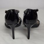 Fergalicious Patent Leather Black Strappy Heel Sandals By  Fergie Maya Size 9M Photo 4