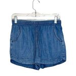 Universal Threads Universal Thread Medium Wash Chambray High Rise Fabric Shorts Photo 0