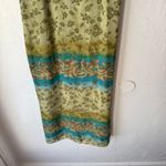 Kathie Lee Collection 90s Sleeveless Floral Dress M Green Blue Ombre Vintage Photo 2