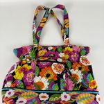 Vera Bradley Laura Gathered Cinch Tote Purse Va Va Bloom Colorful Satchel Bag Photo 1