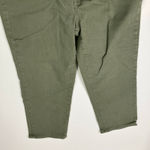 Talbots Outlet | Olive Green Capri Pants Straight Leg Crop Denim Womens 12P Photo 3