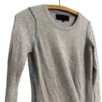 Quinn Women's Heather Brown Long Sleeve/Sweater with Gray Accent, 100% Cashmere Size M Photo 1