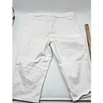 Talbots  Jeans Women's 16 Pedal Pusher Crop White Denim‎ Cotton Coastal Photo 1