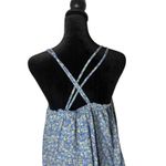 Universal Threads Universal Thread Tiered Mini Dress Size S Ditsy Floral Print Pockets Blue Ruffle Photo 7